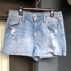 Ripped Jean Shorts